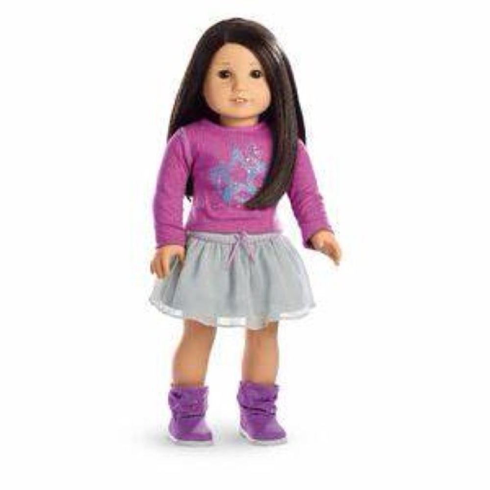 American girl shimmer doodle outfit